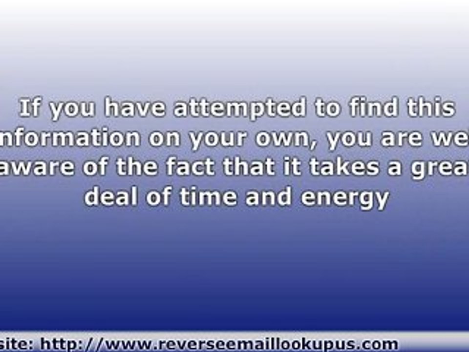 Reverse Email Lookup - Trackthat Invasive Email Address