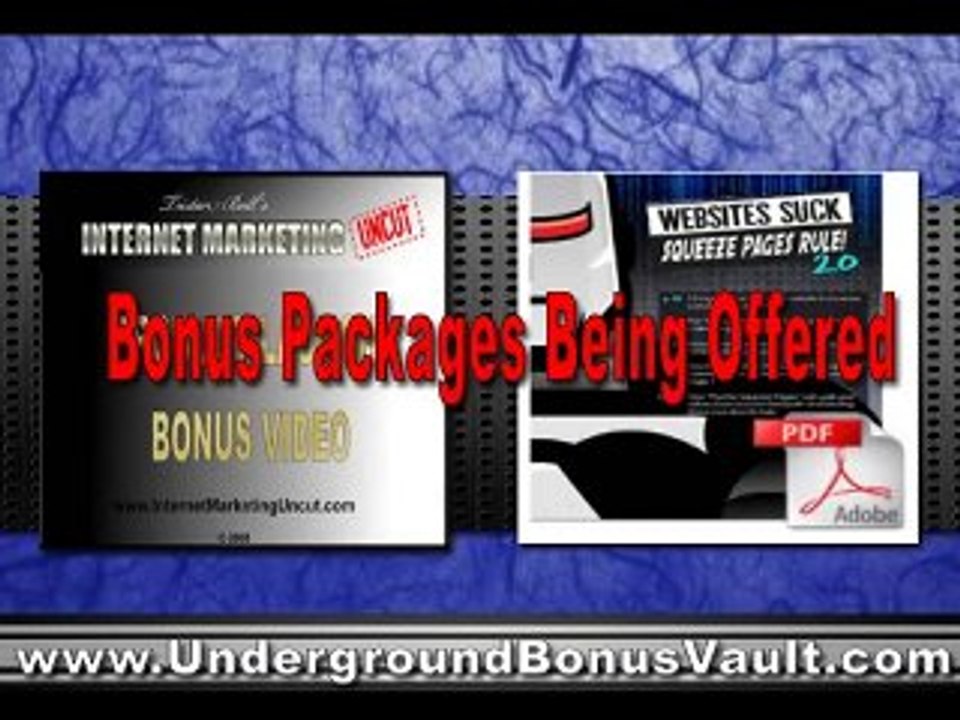 Underground Bonus Vault for Internet Marketing Product Laun