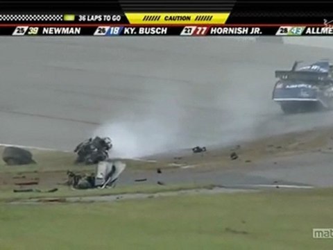 NASCAR Sprint Cup Pocono 2010 Big crash