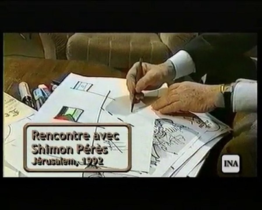 Plantu rencontre Arafat et Shimon Pérès