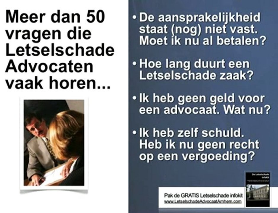 Letselschadeadvocaat in Arnhem geeft letselschade advies