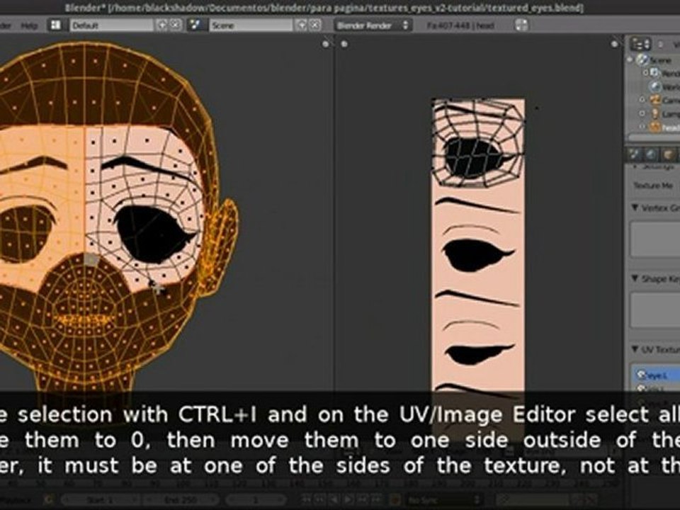 Blender - Textured Eyes with Drivers v2 - Tutorial Part 1/3