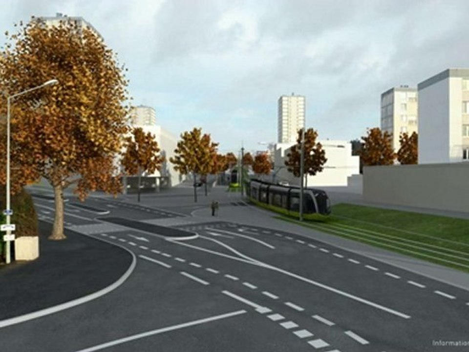 Tramway de Brest - Quartier de l'Europe en 2012