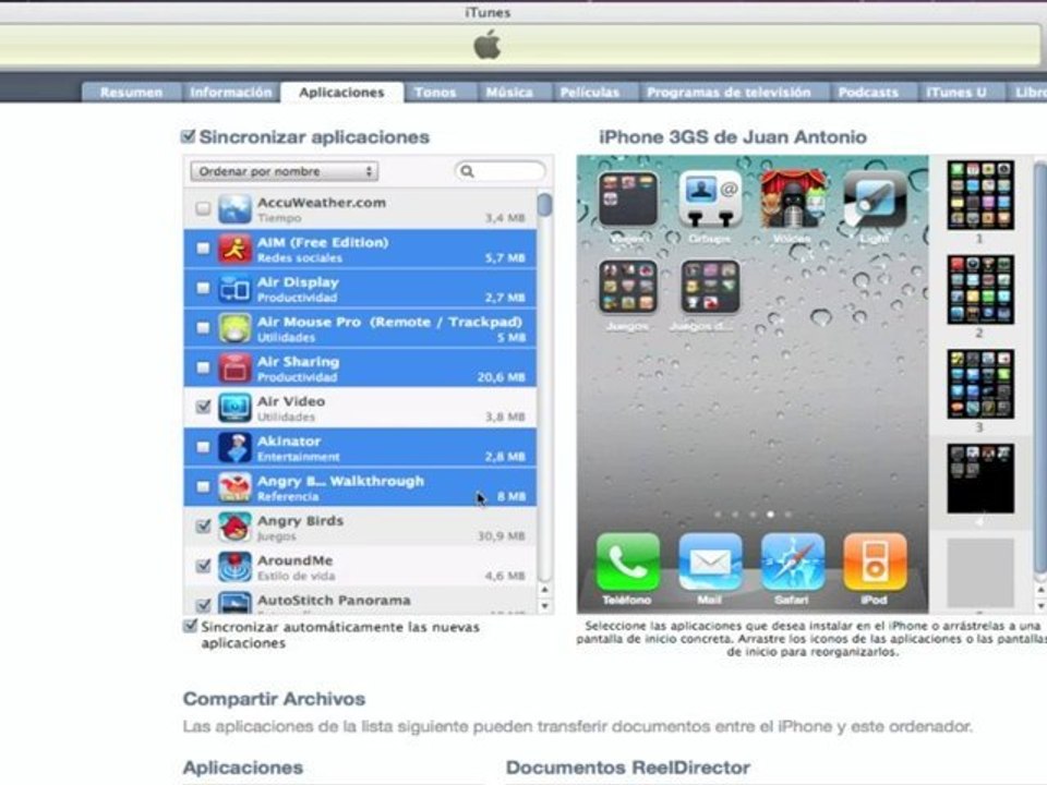 Ordenada e instala varias Apps a la vez con iTunes