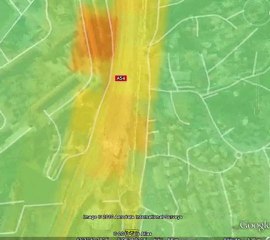 Pollution due au trafic routier sur Salon-de-Provence