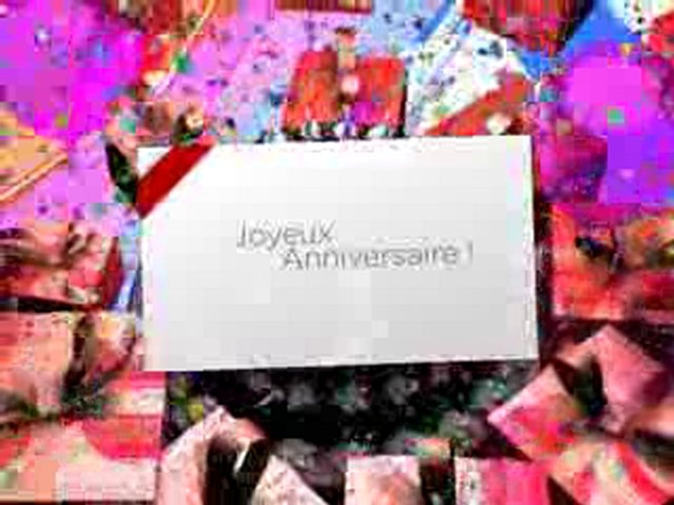 Carte anniversaire gateau au chocolat en 3D