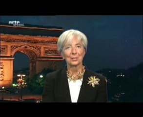 Christine LAGARDE sur Arte "L"Europe face à la crise"