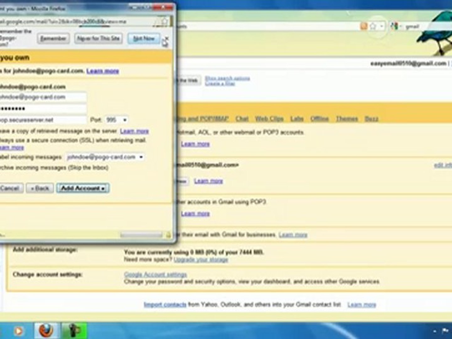 How to set up Gmail IMAP