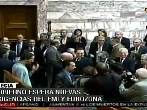 Gobierno griego espera nuevas exigencias del FMI y UE