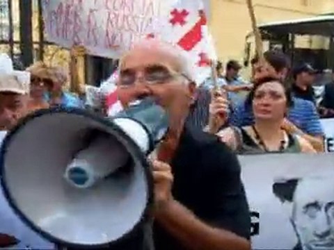 Rus-Gürcü Savaşı Basın Açıklama/ Gürcü Kültür Merkezi/ 2008