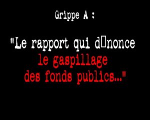 H1N1 Le rapport qui dénonce le gaspillage des fonds publics.