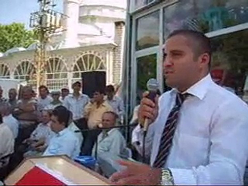 Bulgurca Şeliğinde Ermenek Kaymakamının Konuşması