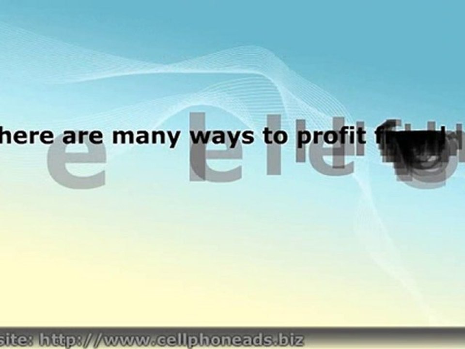 How to Make Money With Cell Phone Ads