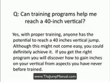 Achieve 40 inches vertical with proper training on Jump pro