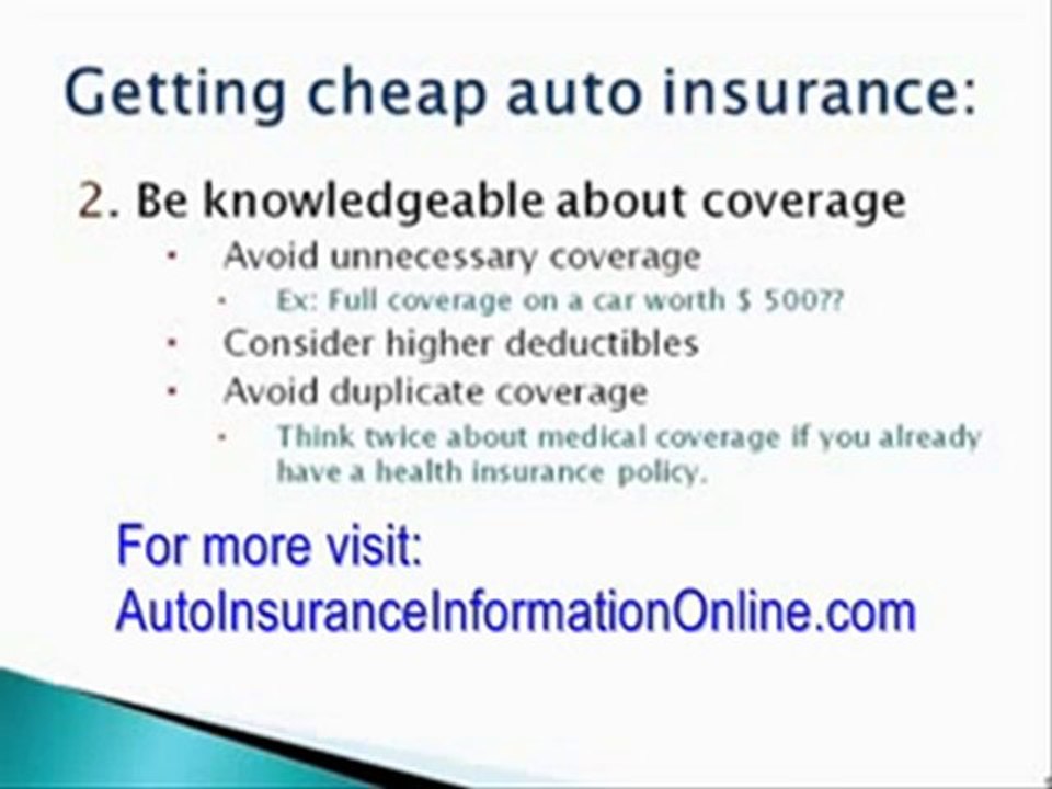 Cheapest Auto Insurance Rates - How To Get The Best Deal