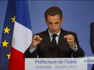 Discours sur le thème de la lutte contre l'insécurité