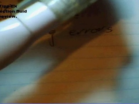 Tipp-Ex Correction Fluid Review. For making corrections