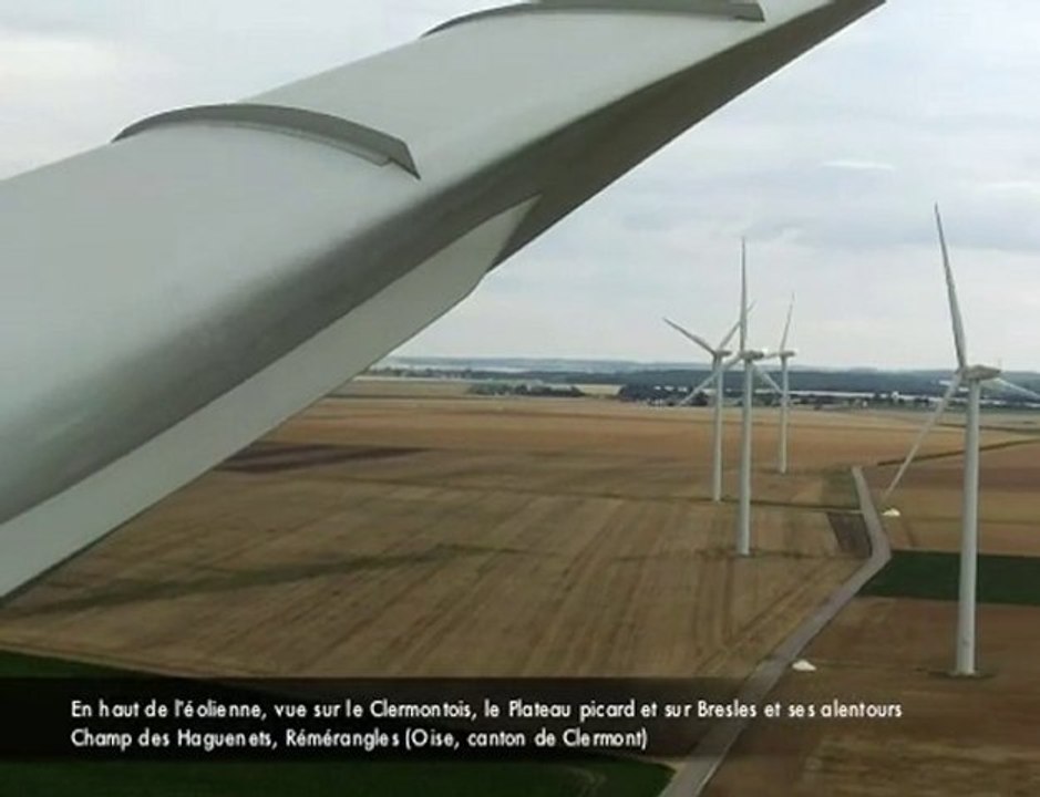 Oise/Clermont : images incroyables prises d'une éolienne