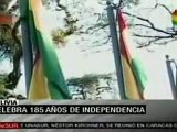 Bolivia conmemora 185 años de Independencia