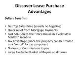 Discover Lease Purchase, Rent to Own, Lease Option
