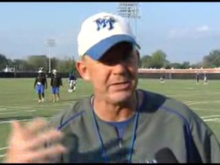 MTSU Football 2010 first day of practice