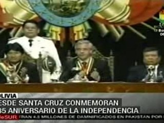 Celebran en Bolivia 185 aniversario de la Independencia