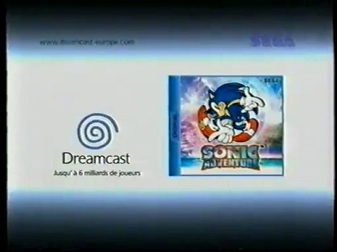 Publicité Sonic Adventure Dreamcast SEGA Décembre 1999