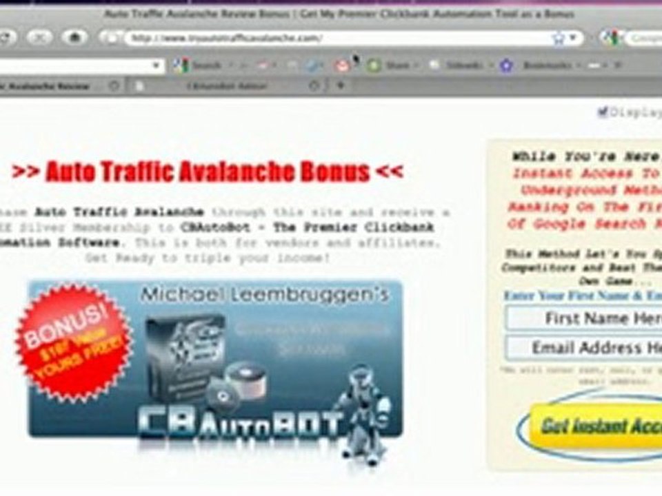 auto traffic avalanche bonus