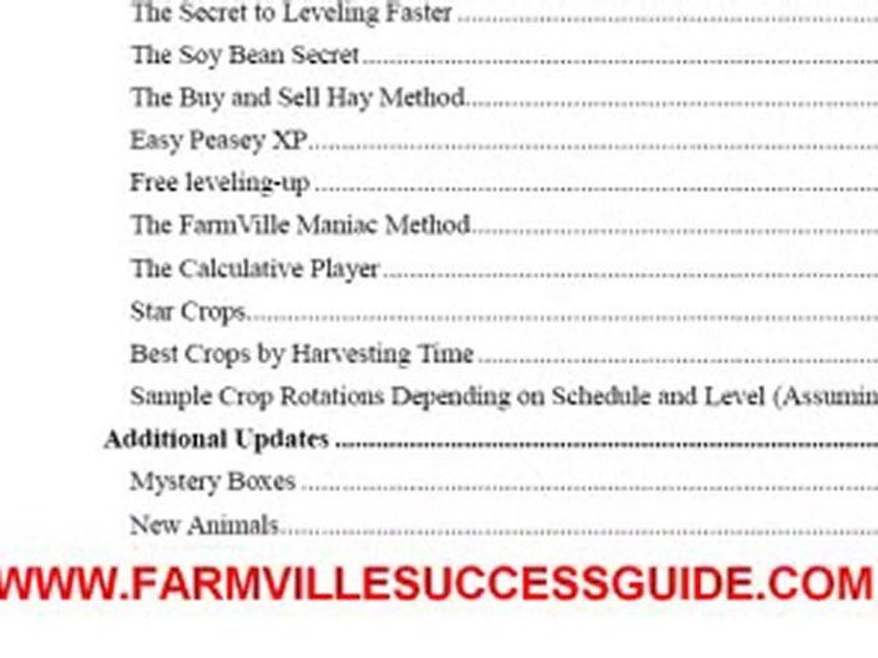 Farmville Secrets
