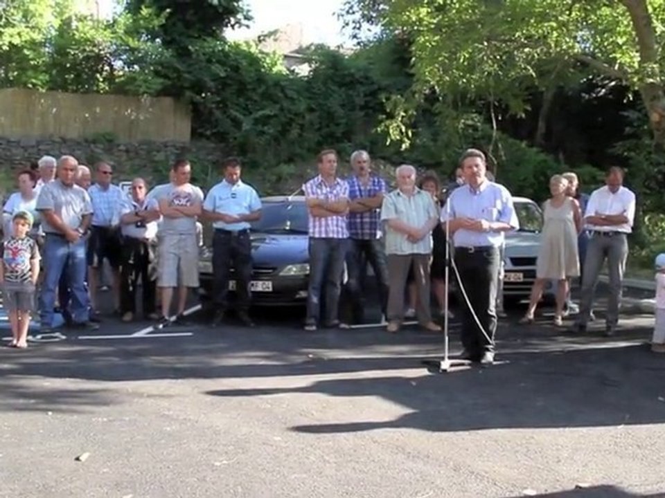 inauguration du parking st Julien du Verdon