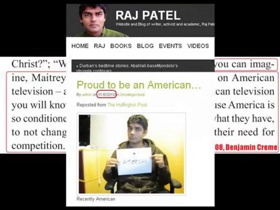 Raj Patel - Maitreya - The Antichrist - The Dajjal - Part 21