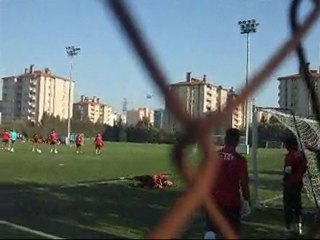 Antreman şut çalışması 1