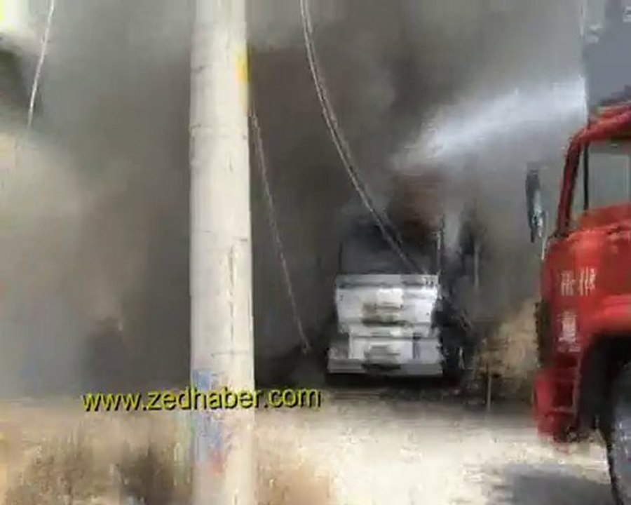 KONYA- SEYDİŞEHİR- SAMAN YÜKLÜ KAMYON ALEV ALEV YANDI---1