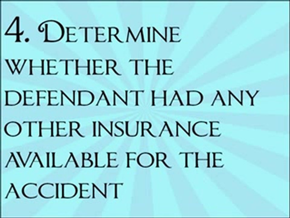 Tip 4: Settle Own Fairfax Accident Case - Other Insurance