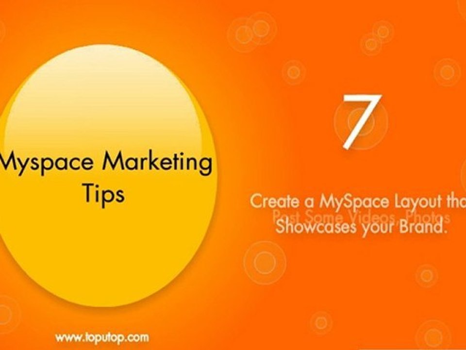 Myspace Marketing Tips