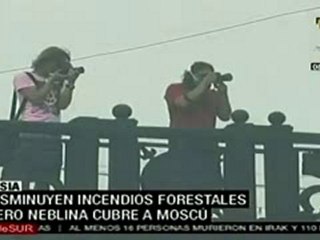 Disminuyen incendios forestales en Moscú