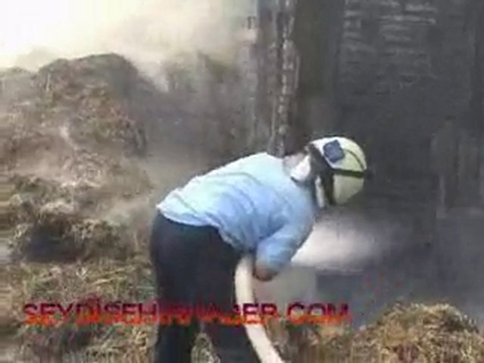SAMAN KAMYONU ALEV ALEV YANDI