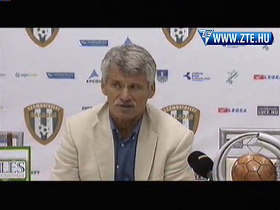 2010.08.07 Csank János nyilatkozott a Hali-ZTE rangadó után