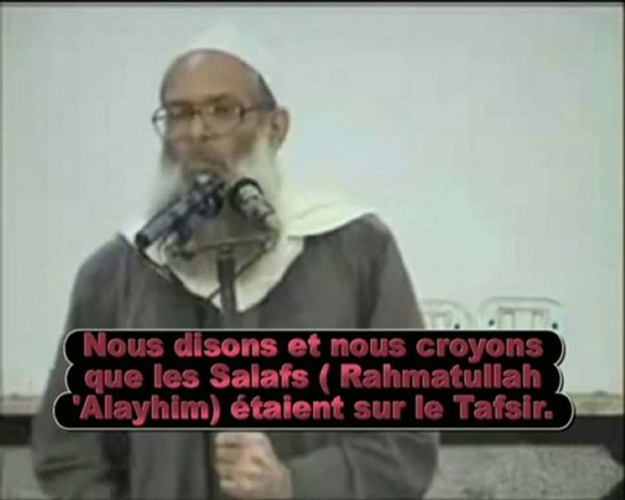 Les Soufis,les Muqaliddah, les démocrates, les Takfiryun.2/2
