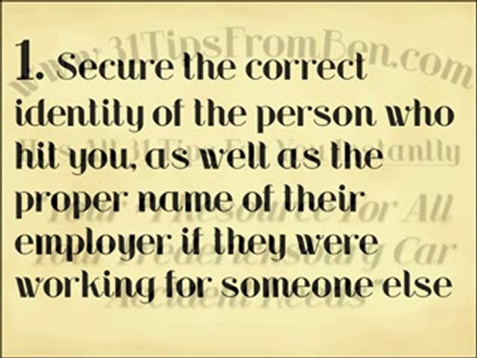 Tip 1: Settle Own Fredericksburg Accident Case, Get Identit