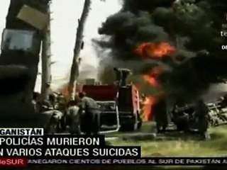 Ataque suicida mata a 6 policías, Afganistán