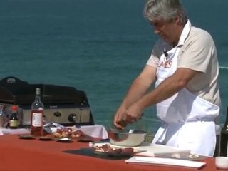 Brochette aux trois viandes blanche, rouge et rosée