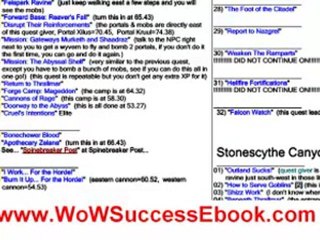 World of Warcraft Outland levelling guide