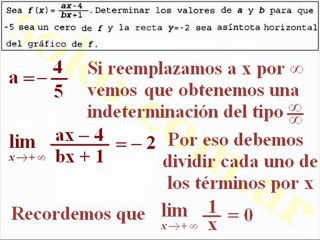 Matemática (CBC) Función Homográfica (2)