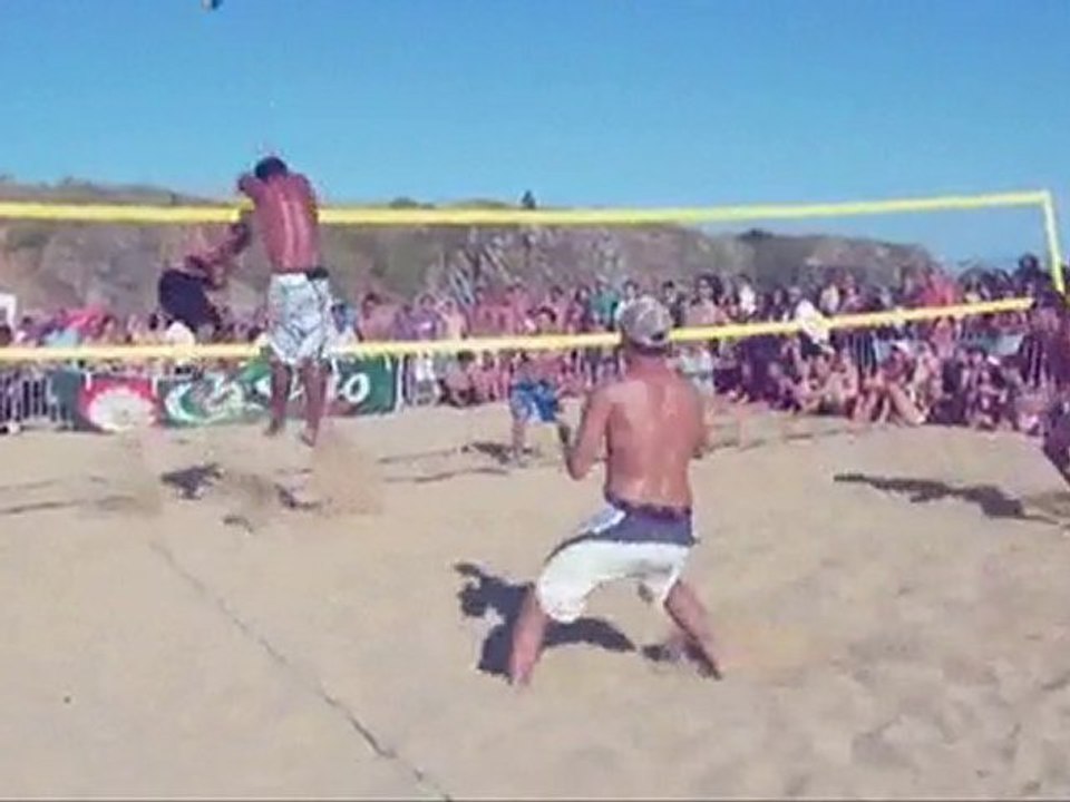 Finale tournoi de beach volley - ile d'Yeu - août 2010