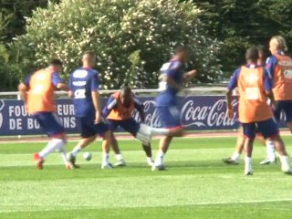 Norvège/France : les Bleus s'entraînent à Clairefontaine