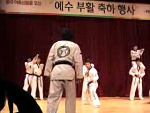 taekwondo démonstration casse koréa