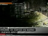 Derrumbe de edificio en barrio de Buenos Aires