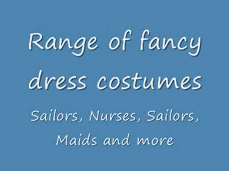 UK fancy dress shop
