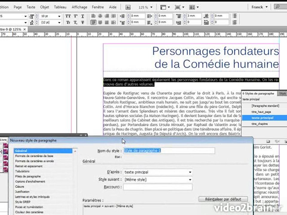 InDesign CS4 : Numérotation des pages d'introduction